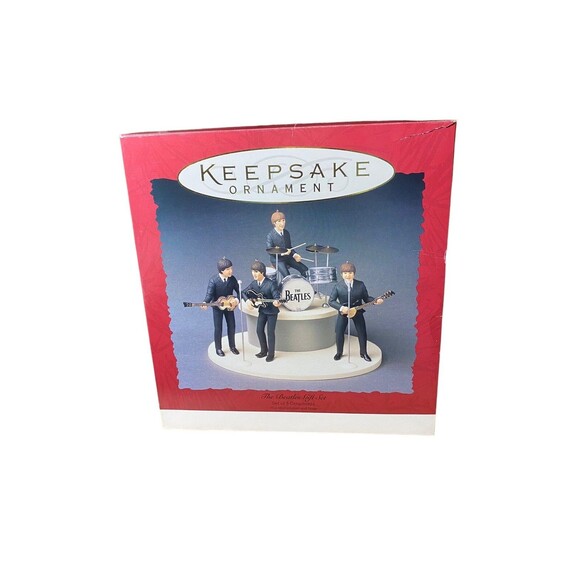 Hallmark Set of 5 Handmade "The Beatles" Gift Ornaments Open Box - Picture 1 of 2